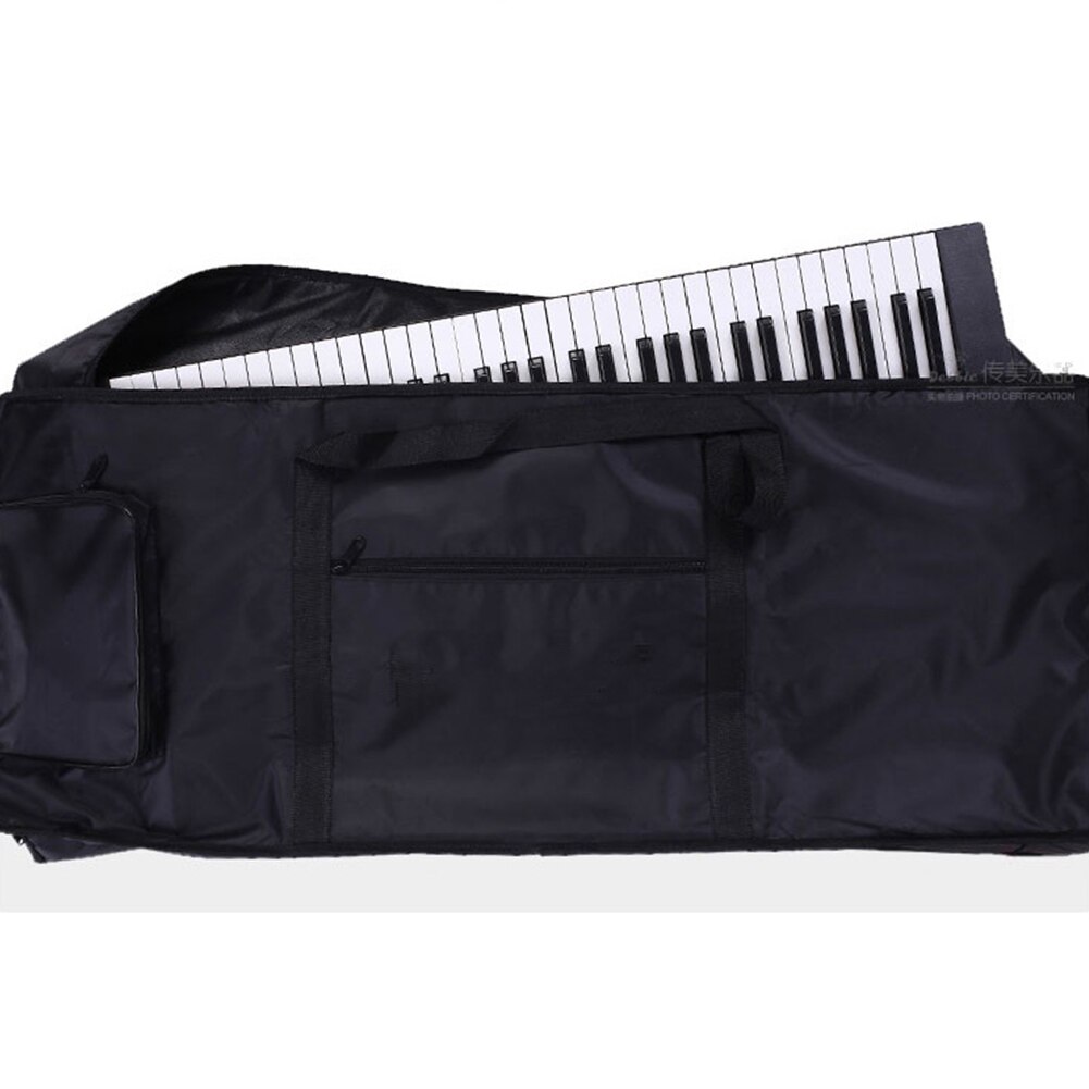 Keyboard Tas Zwarte Oxford Doek Elektronische Orgel Waterdichte Cover Verdikte Multi Functionele Pakket 76 Key Reizen Universele