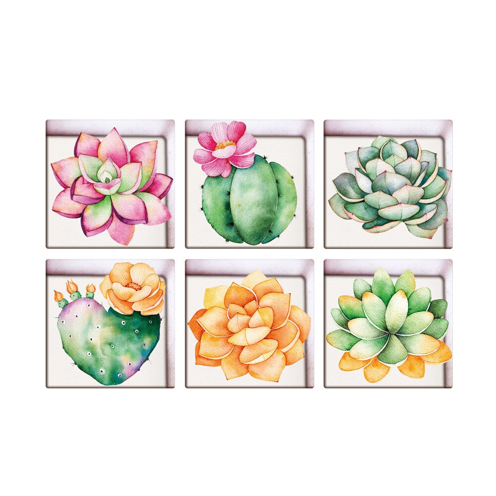 Funny 6pcs 3D bathtub stickers Water Shadow Pattern 3D Anti Slip Waterproof Bathtub Sticker Tub Bathroom Decal PVC Mural