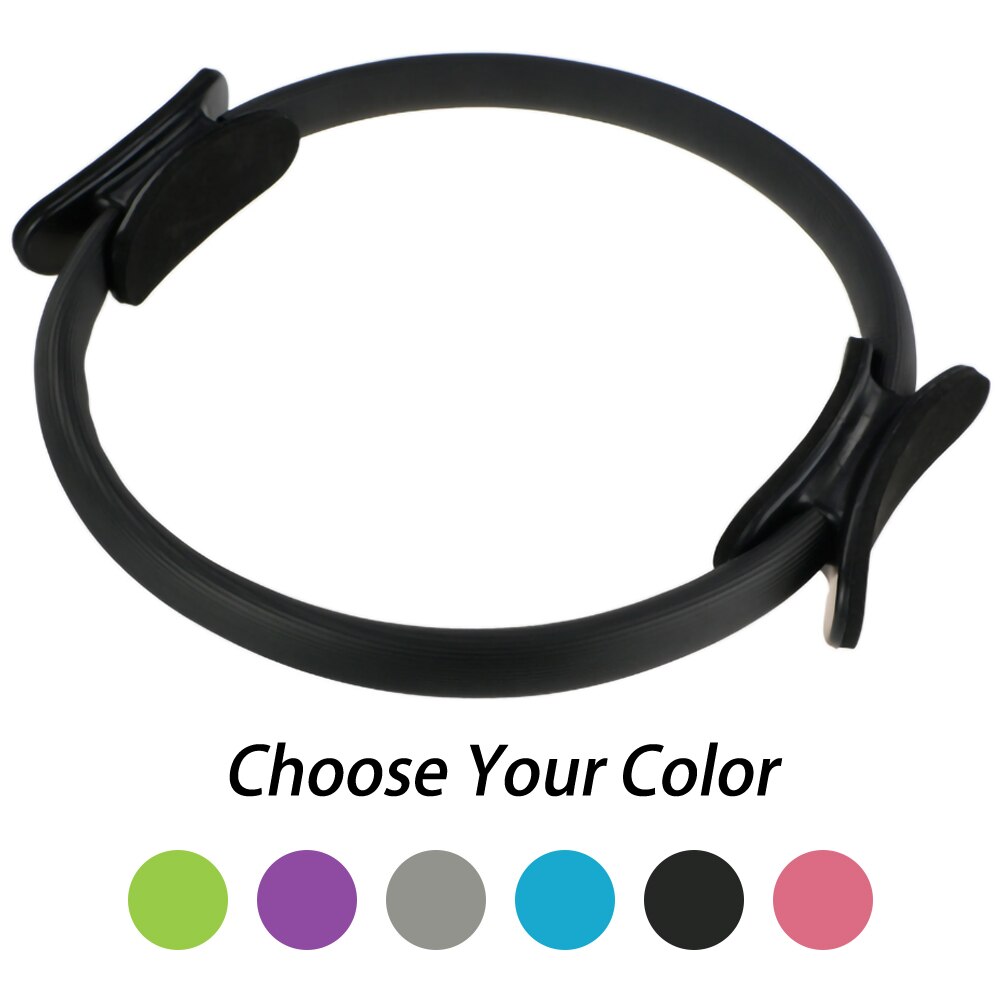 Yoga Pilates anneau sport cercle corps Fitness magique enveloppement minceur musculation formation Pilates anneau anneau de résistance cinétique: Black