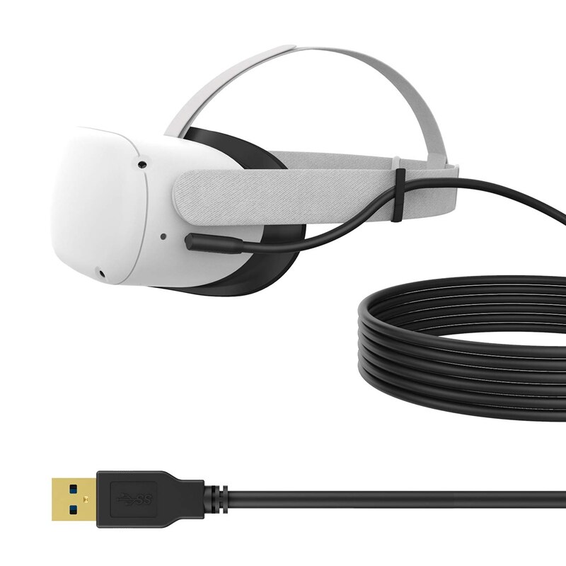5M High Speed Data Transfer Oplaadkabel Voor Oculus Quest 2 Vr Headset Usb 3.0 USB-A Naar Type-C Kabel Vr Accessoires