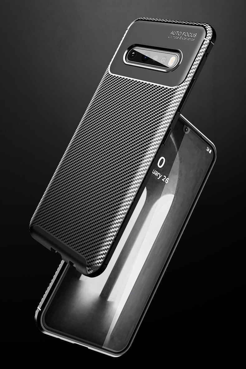 For LG V60 ThinQ 5G Case Ultra Sim Thin Fit Carbon Fiber Phone Cover