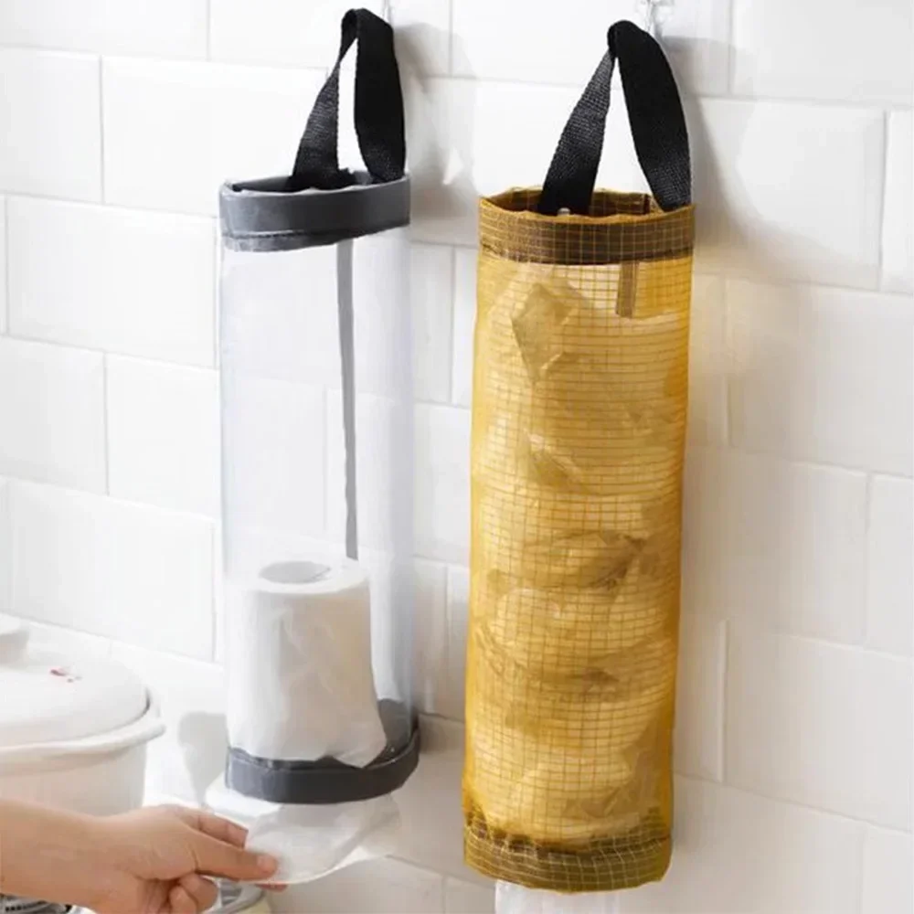 1-3PCS Garbage Bag Storage Kitchen Garbage Organizer Plastic Bag Holder Organizing Hanging Garbage Collection Storage Bag
