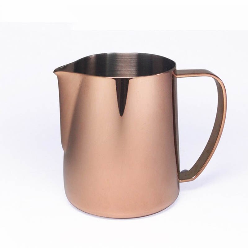 Pichet à café en acier inoxydable SUS 304 plus épais Barista gear Latte Art 600ml café lait mousseur cruche à café: Or