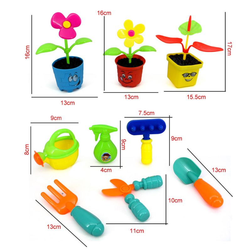 1 Set Plastic Bloem Planten Tool Speelgoed Kinderen Speelhuis Spel Tuin Speelgoed Voor Meisjes Jongens