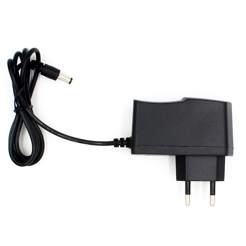 Dc 9 v 1a 9v 1a virtalähde  ac 100v-240v muuntaja adapteri eu pistoke laturi 5.5mm x 2.1mm 1000ma arduino diy kit