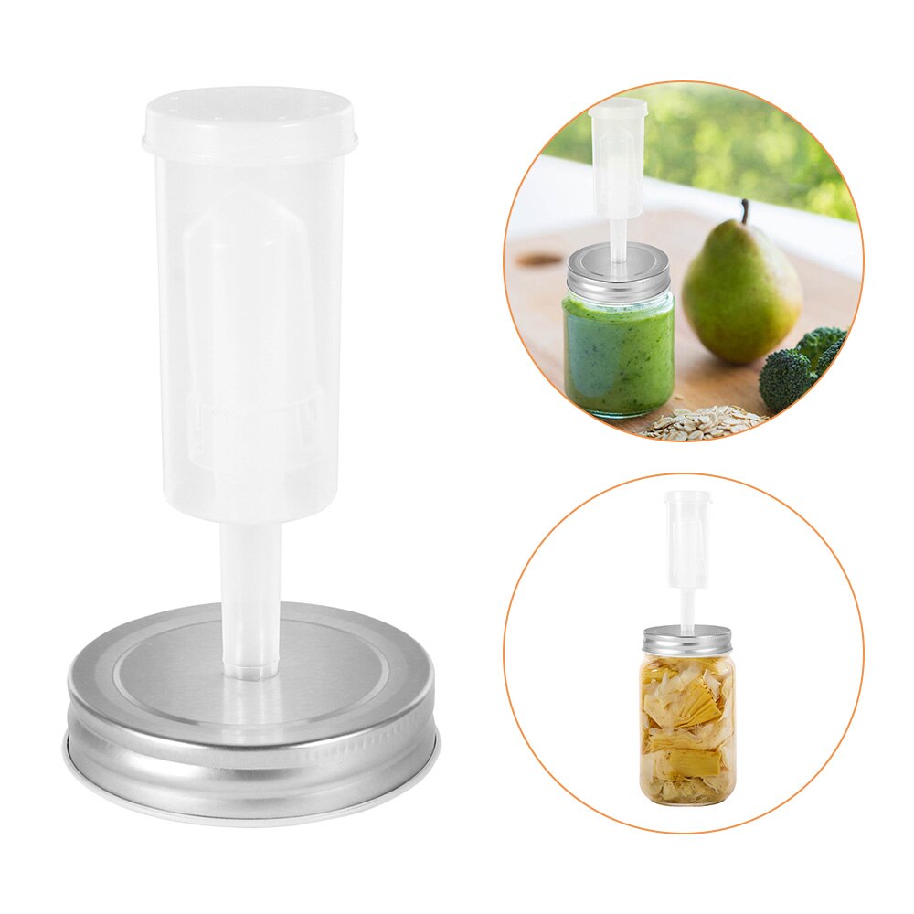 10PCS Reusable Silicone Seals Plastic Storage Lids Gaskets For Leak Proof Mason Jar Lids Mason Jar Glass Jar Bidon Jars Cover: only lid 80mm