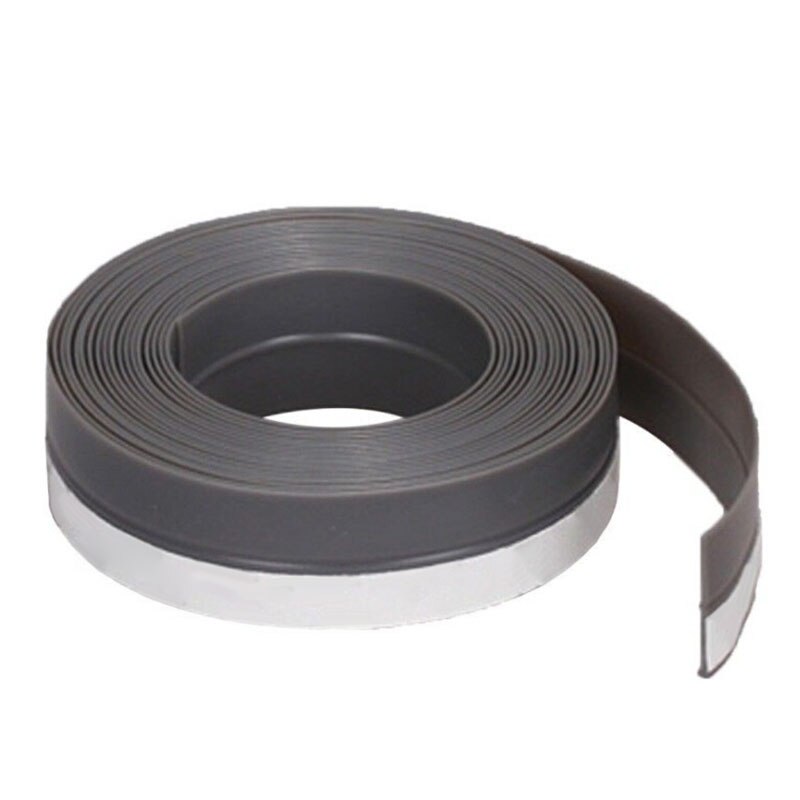 1M Deur Raam Afdichting Strip Zelfklevende Deur Kloof Strip Huis Weer Strippen Geluiddichte Bodem Sticker Seal Strip Deur side: Gray