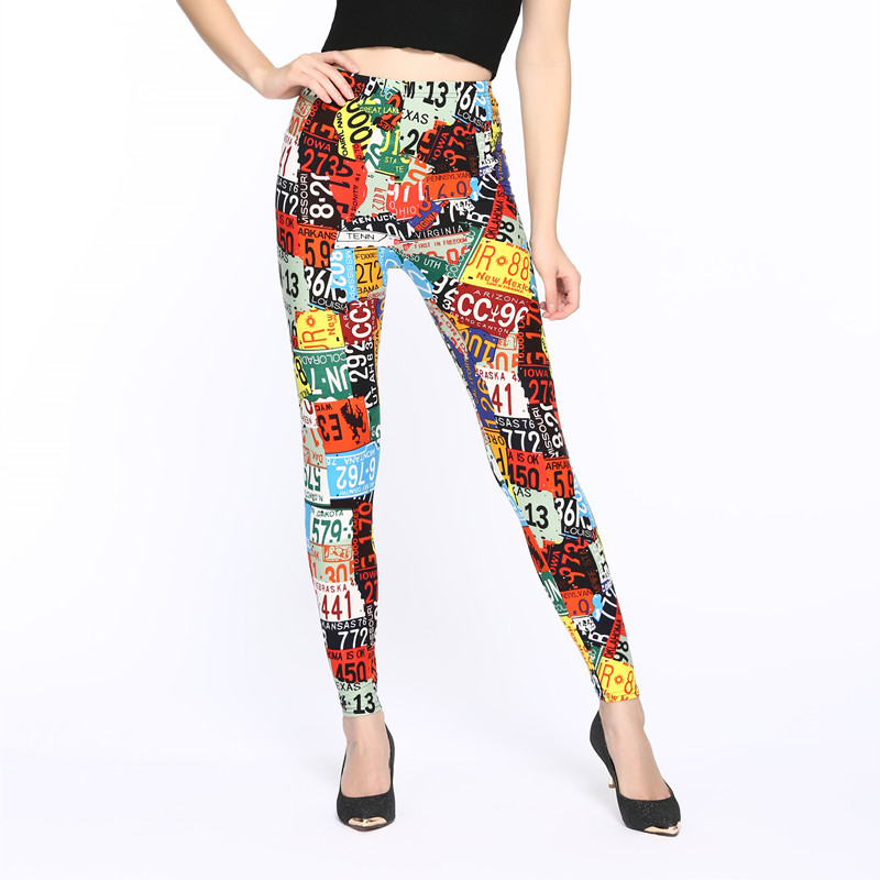 Letter print Trim Crop Cami & Leggings Set