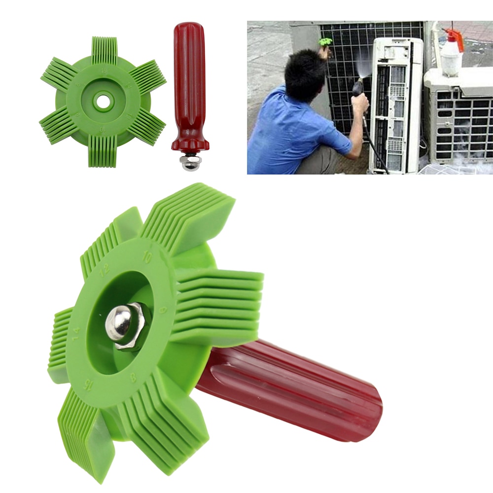 Car A/C Condenser Radiator Evaporator Fin Straightener Coil Comb Plastic Handle Universal Cleaner Tool For Auto Cooling System