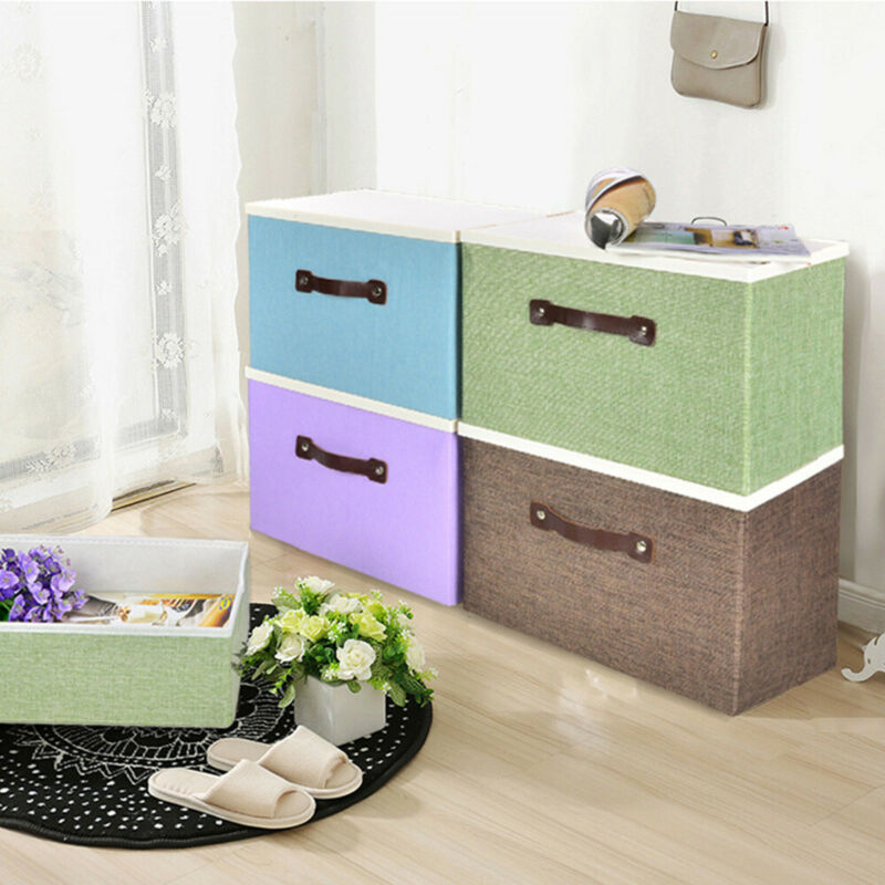 1PC Foldable Fabric Storage Cube Box 33x23x22cm Drawer Toys/Books/Clothes Organiser DIY AU Stackable Storage Box
