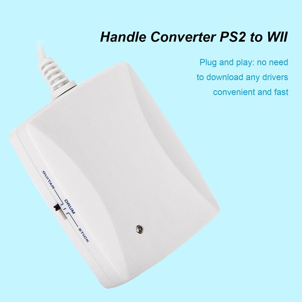 for Ruitroliker Game Controller Converter Adapter Cable for PS2 to for Wii Port Gamepad connectors