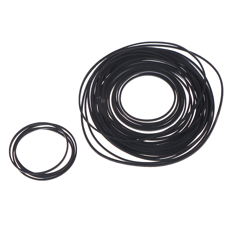 1 pakke 1*1 mm blande kassettbånd erstattende gummi cd dvd kassettopptaker dreitafel riem riem for cd-rom videomaskiner