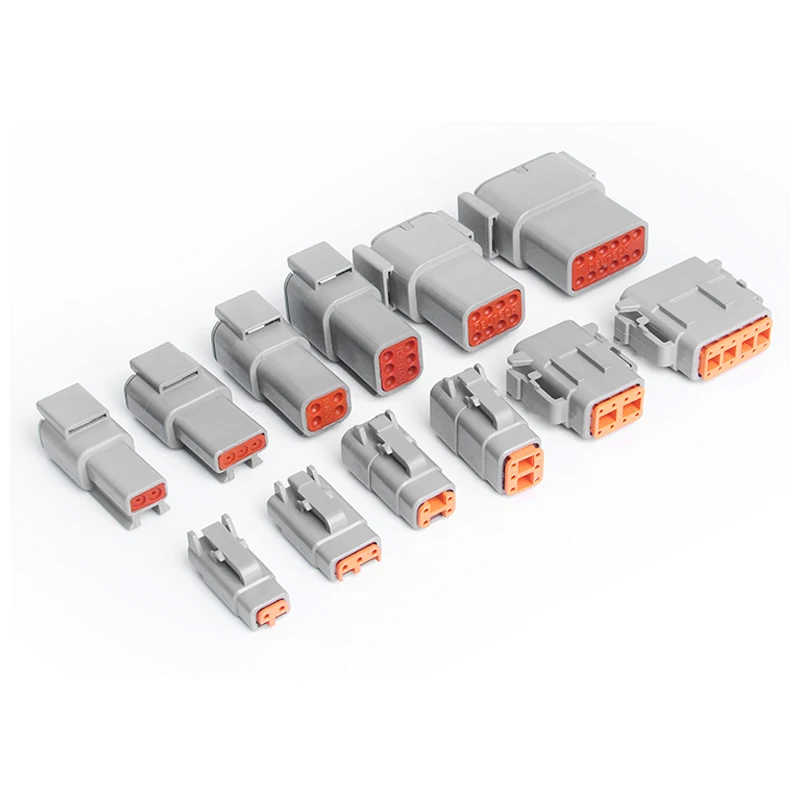 1/5set Deutsch DT Connettore 2/3/4/6/8/12 Pin Elettrico Impermeabile Femmina e Maschio Connettore Spina per Auto Motore
