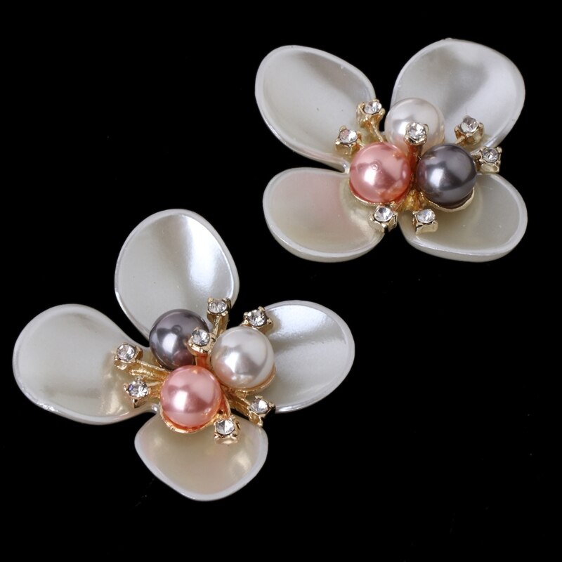 Klv 3.4 Cm Diy Geborduurde Pailletten Kralen Bloem Decoratieve Accessoire Doek Patch Schoen Clips