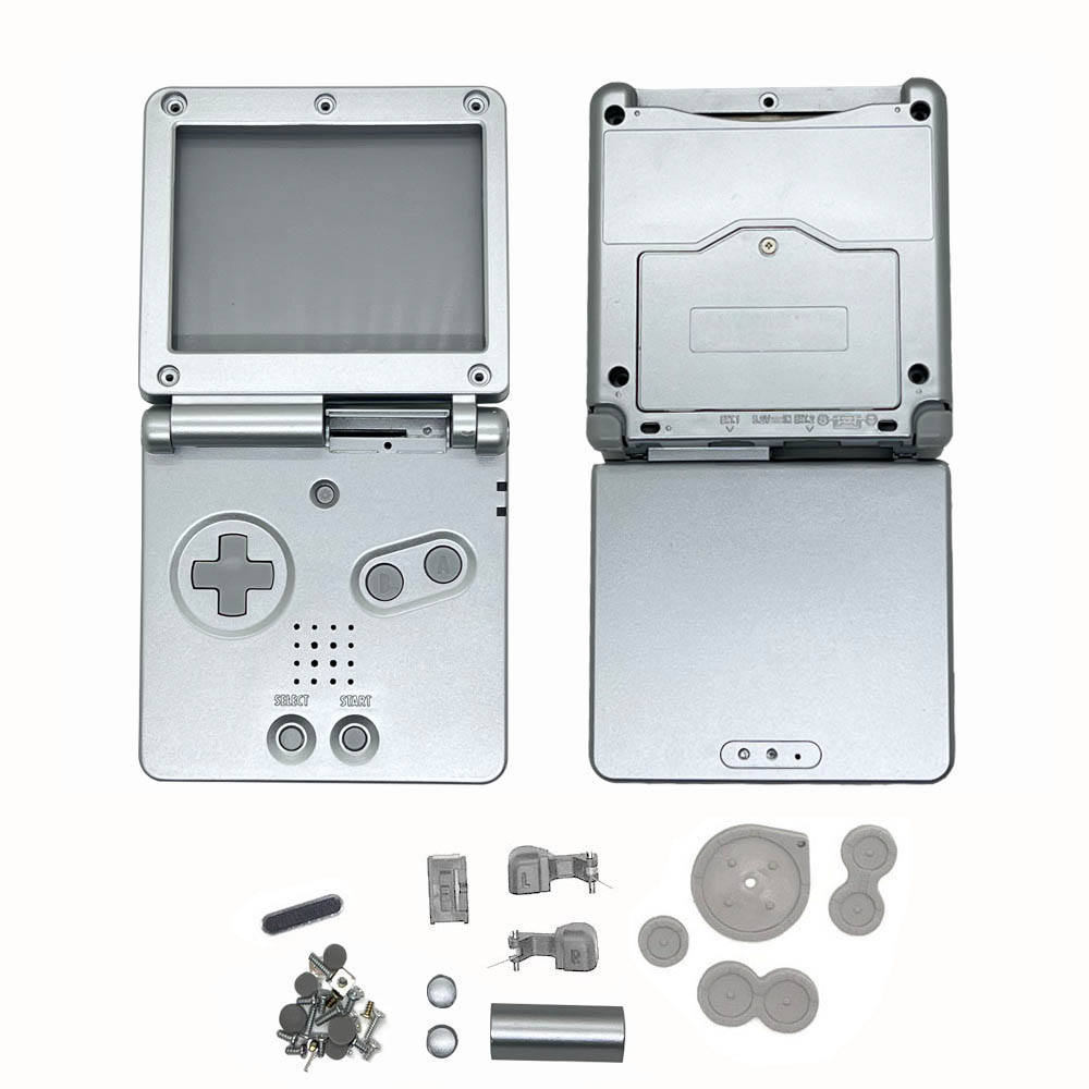 Carcasa Original de repuesto de para Gameboy Advance GBA SP, funda carcasa para consola de juegos con juegos de accesorios: Morado