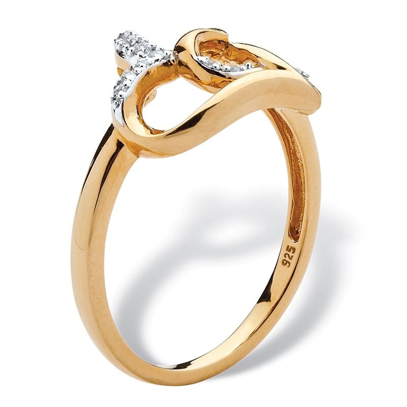 Anelli di fidanzamento a forma di cuore in pietra bianca intarsiata Color oro moda donna splendida per gioielli da sposa per feste da donna