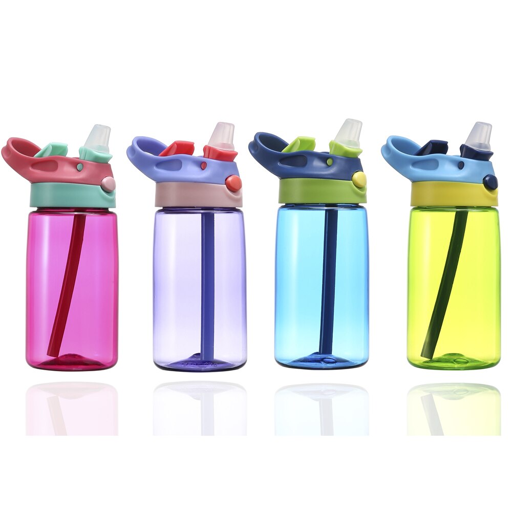 Children Bottles 400ml Kids Boys Girls Children Outdoor Magic Item Juice Straw Water Bottle Cups