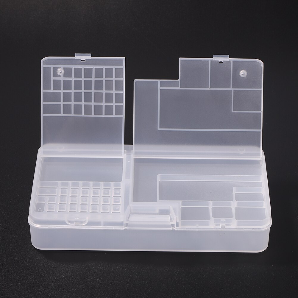 Draagbare Ic Chips Component Schroeven Opbergdoos Double-Layer Mobiele Telefoon Componenten Organizer Telefoons Reparatie Gereedschap Opbergdoos