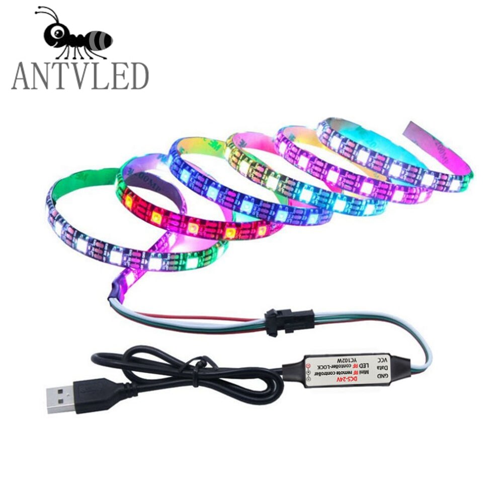 WS2812B WS2811 LED Pixel Streifen Licht Controller USB/DC Led Dimmer 3 Schlüssel RF 14/17/21 schlüssel Mit MINI Remote LED Controller DC5-24V