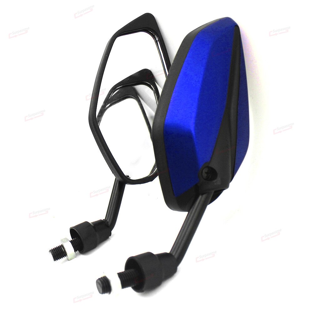 For Kawasaki Versys 650 Versys 1000 Z750 Z800 Z900 Universal Motorcycle Mirror Rearview Mirror Motorbike Side Mirror Accessories: Blue