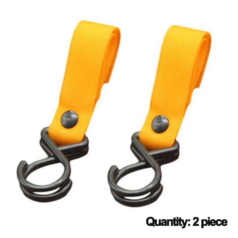 1/2/4 pcs Buggy Clip Pram Pushchair Stroller Side Hook Baby Handle Shopping Bag Plastic Bag Baby Carriage Hook Up: orange2