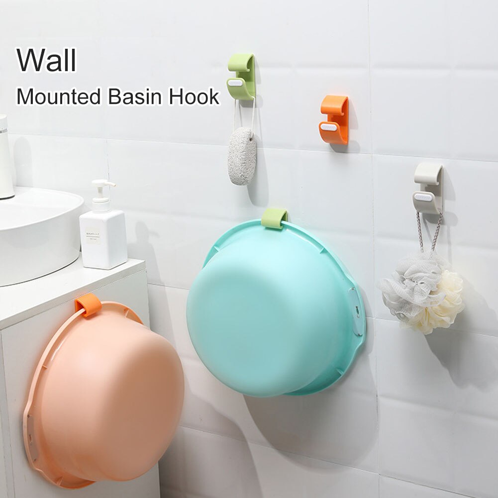 Wastafel Opslag Haak Viscose Gratis Punch Muur Opknoping Wastafel Clip Frame Keuken Badkamer Plastic Bad Kleverige Haak Haken