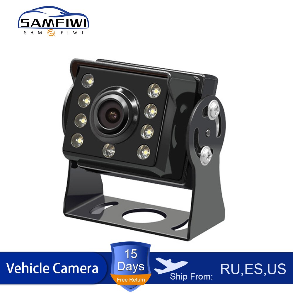 Ahd vrachtwagen achteruitrijcamera ir nachtzicht waterdichte voertuig achteruitrijcamera automatische achteruitrijmonitor universeel voor campertrailer