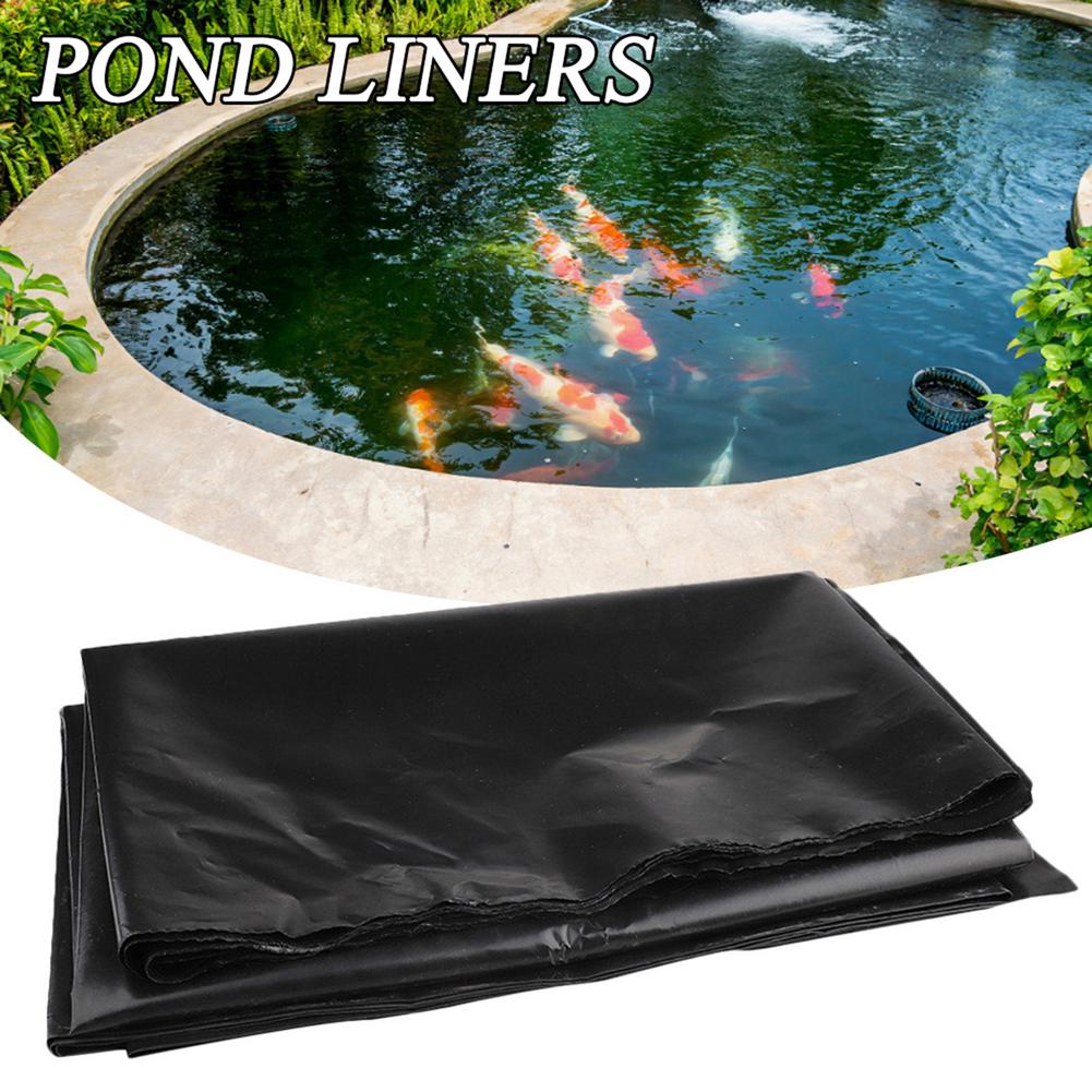 1.5x2m/2x2m/2x3m PE Fish Pond Liner Garden Pond Landscaping Pool Reinforced Thick Heavy Duty Waterproof Membrane Pond Liners