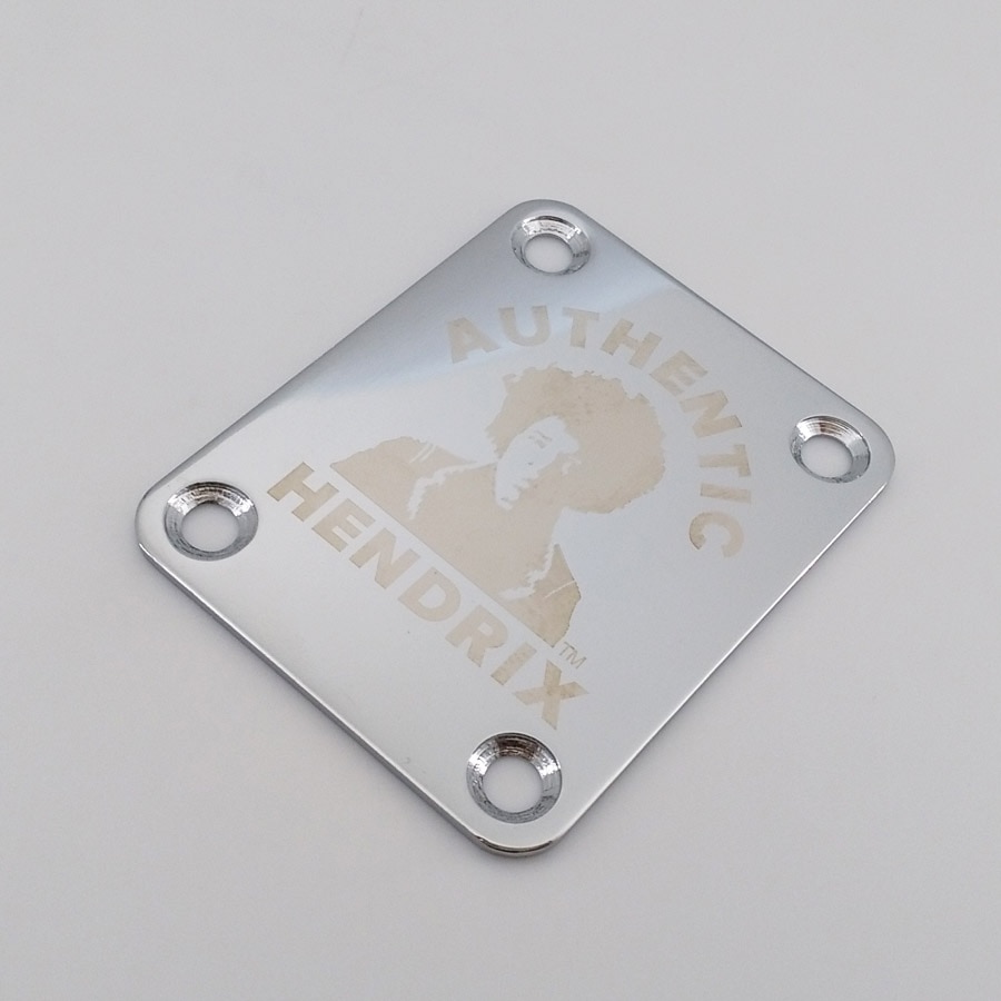 Guitar Neck Plate Jimi Chrome For ST TL Guitar