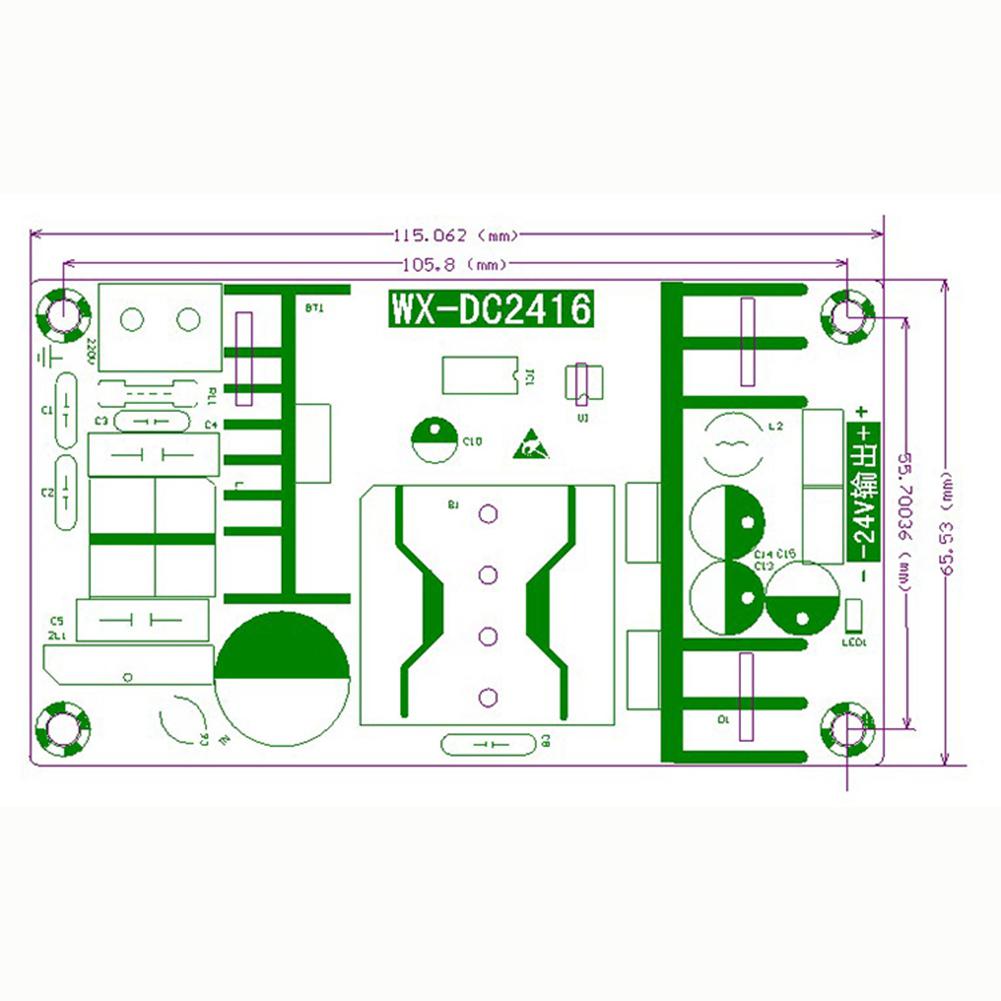 24V 6A 150W Schakelaar Power Panel High Power Industrial Module 110V/220V Naar 24V