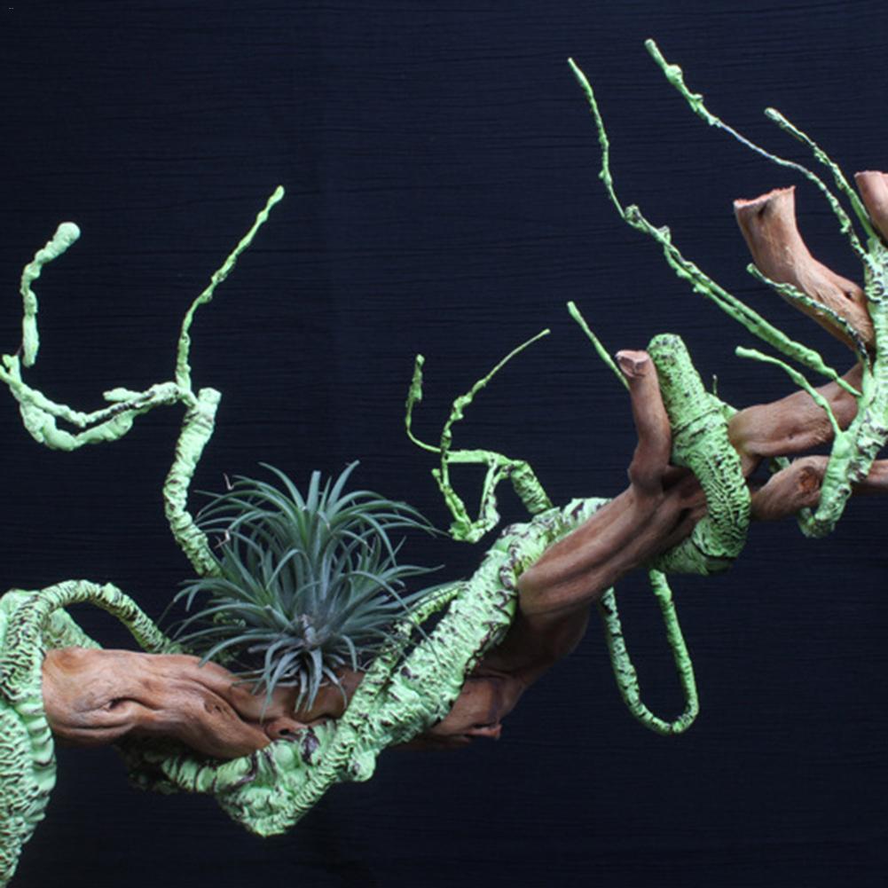 Pet Habitat Decor Reptile Simulated Rattan Rainforest Collapsible Decor For Amphibian Lizards Frogs Snakes Artificial Rattan