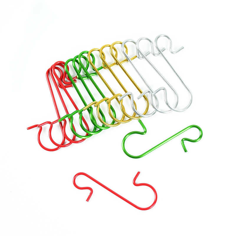 50 stk julekroker juletrepynt mini s-formede kroker krans ornament ball anheng kroker kroker jule hjemme festutstyr