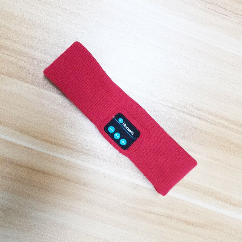 1Pc Bluetooth Muziek Call Sport Hoofdband Usb Oplaadbare Draadloze Draagbare Hoofdband Voor Thuis Running Gym Fitness Training: Rood