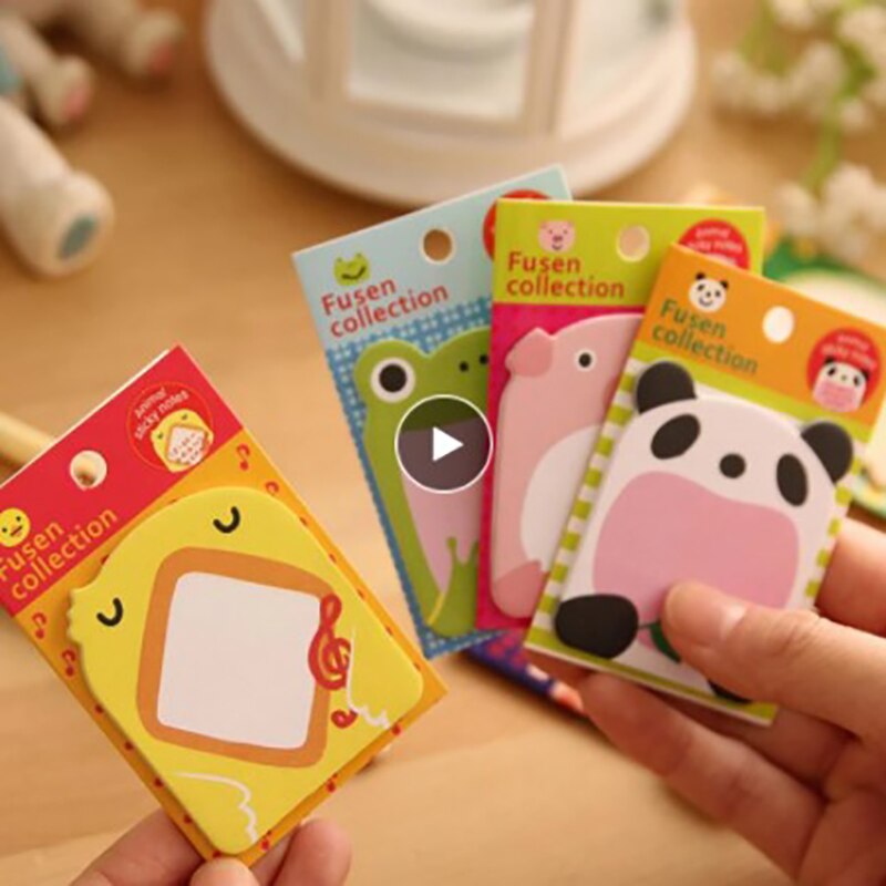 Paper Times Label Sticker Bookmark Mark Note Paste Paper Sticker Study Tool Writing Pad Memorandum Note Animal Sticker