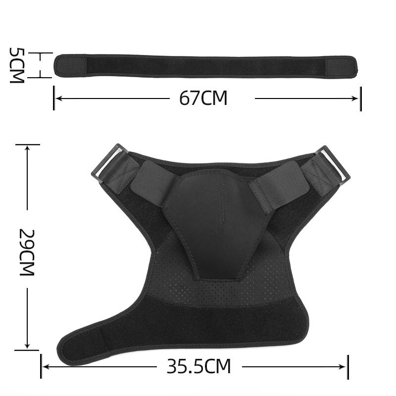 Schouder Brace Voor Mannen En Vrouwen Compressie Ondersteuning Voor Gescheurde Rotator Cuff En Andere Verwondingen, links Of Rechts Arm (Zwart)