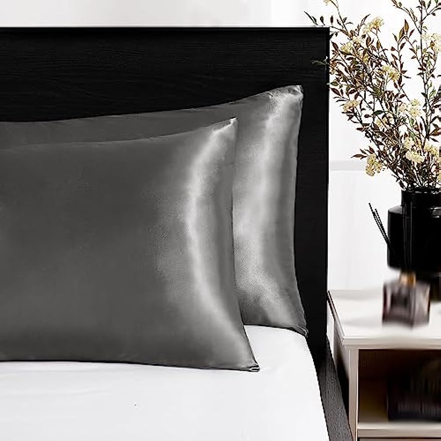 2 stücke Satin- Seide Kissen bezug für Haar und Haut, Korallen Kissen bezüge Standard größe Satz von Super weichen Kissen bezug
