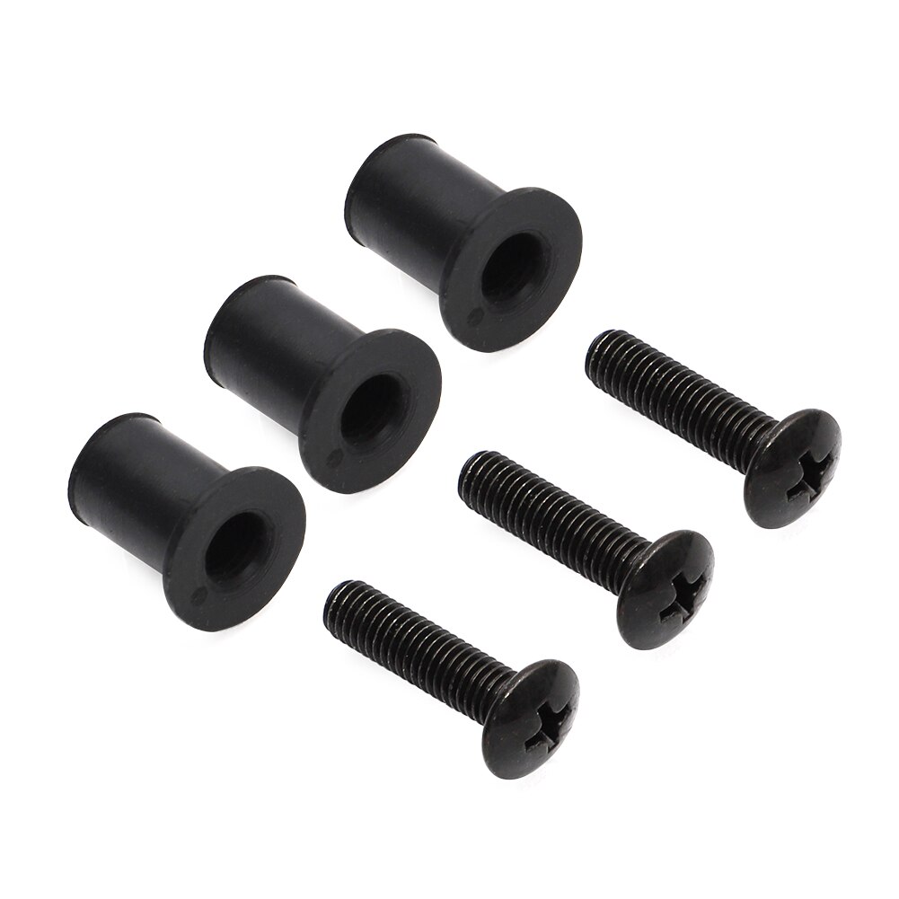 Vis et écrous de pare-brise en caoutchouc, pour Yamaha motoneige YZF R1 R6 R125 FZR400 XJ600 remplacer 90179-05523 / 90150-05024-00