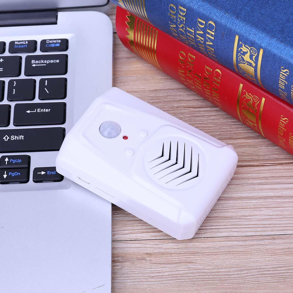 Sensor de movimiento para puerta, timbre de puerta MP3 infrarrojo, Sensor de Movimiento PIR inalámbrico, Aviso de voz, sistema de bienvenida para visitantes