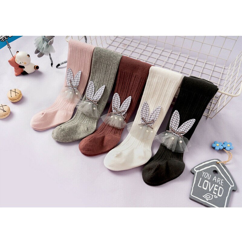 UK Dzieci dziewczynek bawełniane rajstopy śliczne księżniczka łuk jednolity kolor rajstopy maluch dziecko pończochy spodnie wyroby pończosznicze