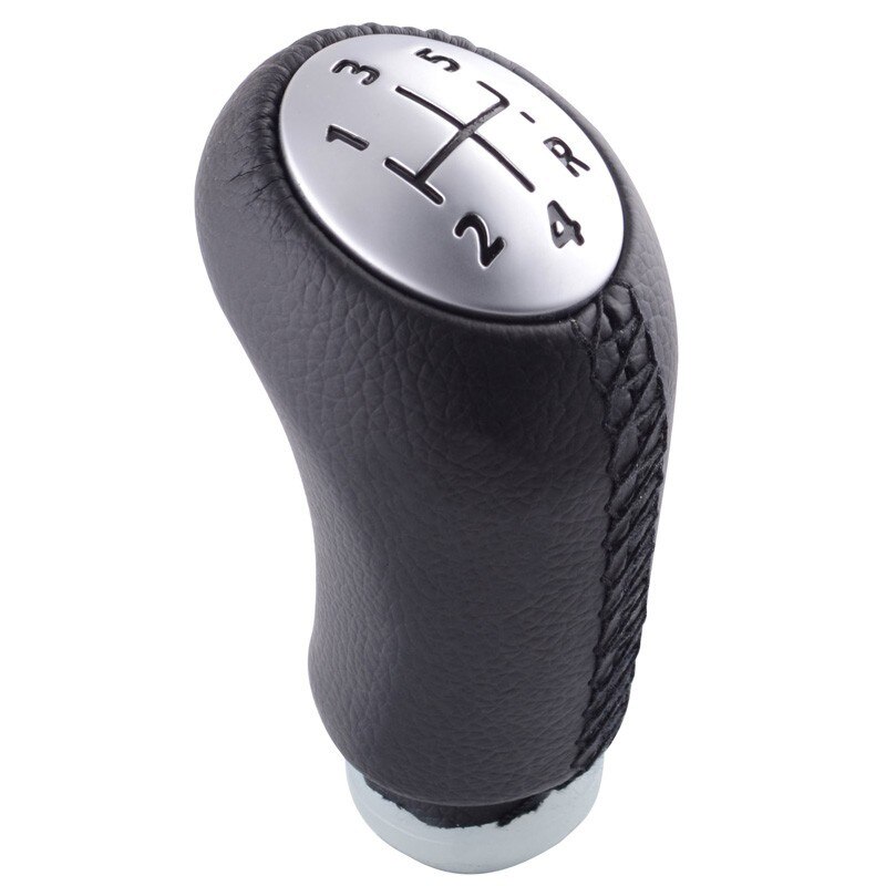 Speedwow Auto Styling Versnellingspook Pookknop Lederen Shifter Lever Knop Voor Renault Laguna Megane 2 Clio 3 Scenic 2 kangoo: Black Line