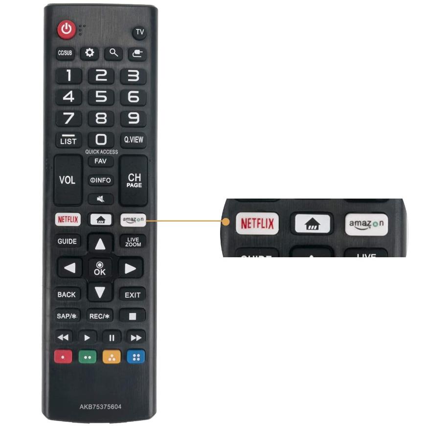 AKB 75375604 Pilot zdalnego sterowania do wymiany pilota HD TV AKB 75095307 AKB 74915305 AKB 73715601 AKB 75095308 AKB 73715608 AKB 74475401