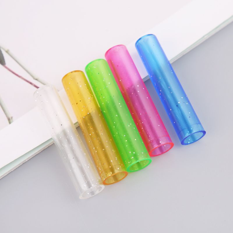 6pcs/lot Pencil Cap Colorful Cute Silicone Pencil Protection Cap Pencil Extender Pen Topper Stationery School Supplies Jy23 19