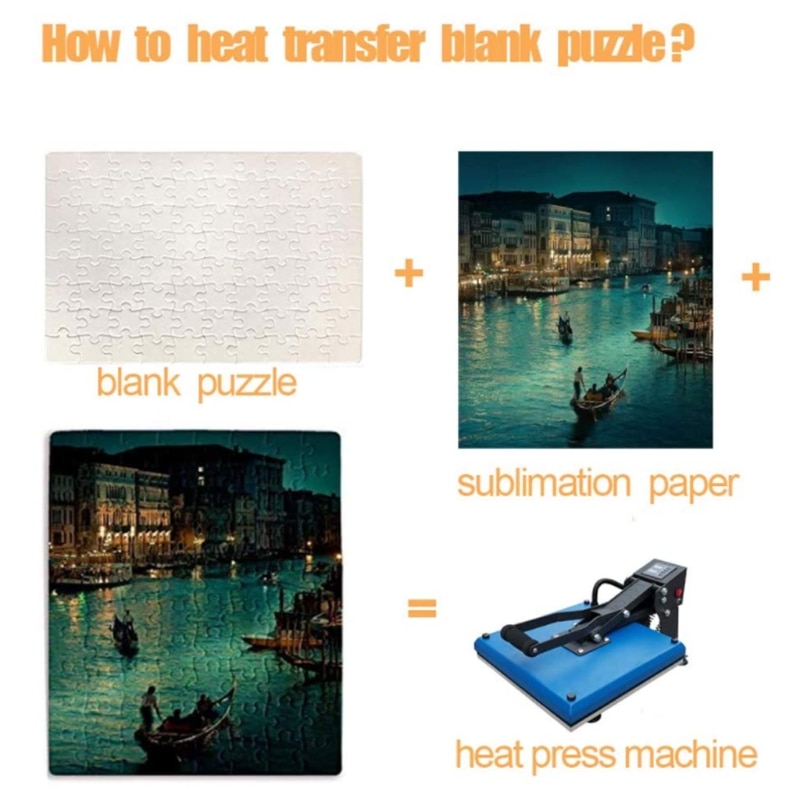 10 Packs Jigsaw Puzzles A4 A5 Sublimation Blanks Puzzles DIY Heat Transfer Craft