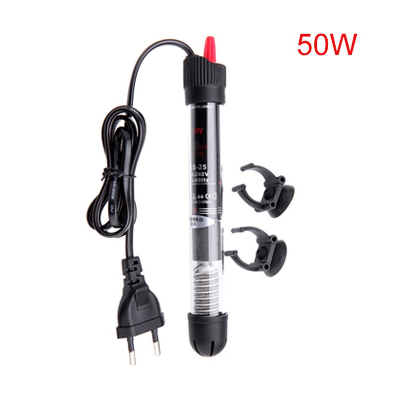 1 unidad de calentador de acuario, accesorios de acuario para Tanque De Agua de peces, varilla de calentamiento de temperatura constante automática, calentador de ahorro de energía: 50W