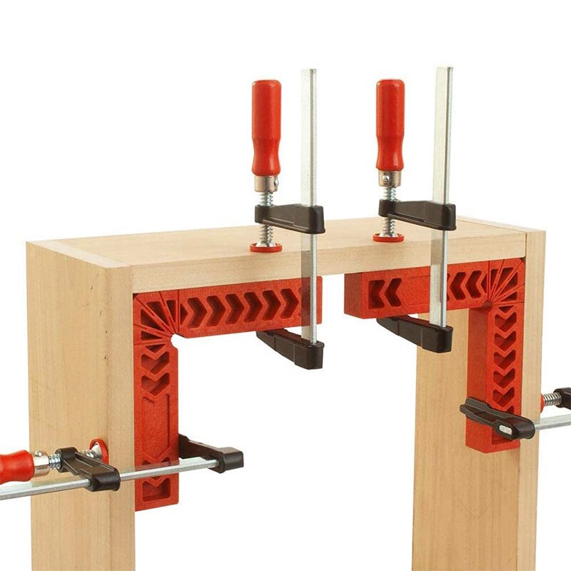 Bedste 8 stk placeringsfirkanter til træbearbejdning , 90 graders hjørne vinkelklemmer tømrer hjørnespænding firkantet værktøj