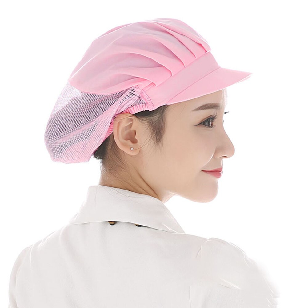 Bread Cafe Dustprooof Kitchen Restaurant Chef Hat Elastic Baker Work Wear Adjustable Factory Accessories Catering Workshop Cook: Pink