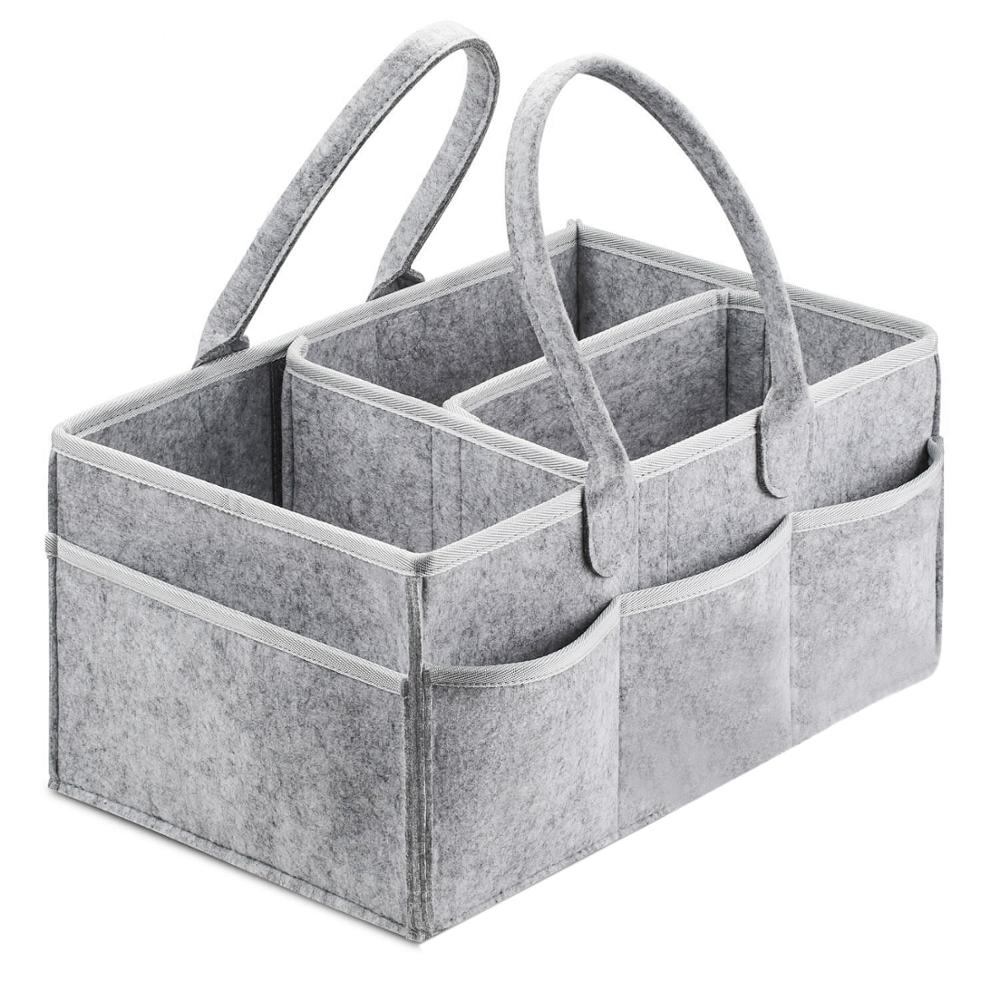 Foldbar filt baby ble puslebord og bil børnehaven væsentlige opbevaringsbakker baby ble caddy arrangør bærbar holder taske: Default Title