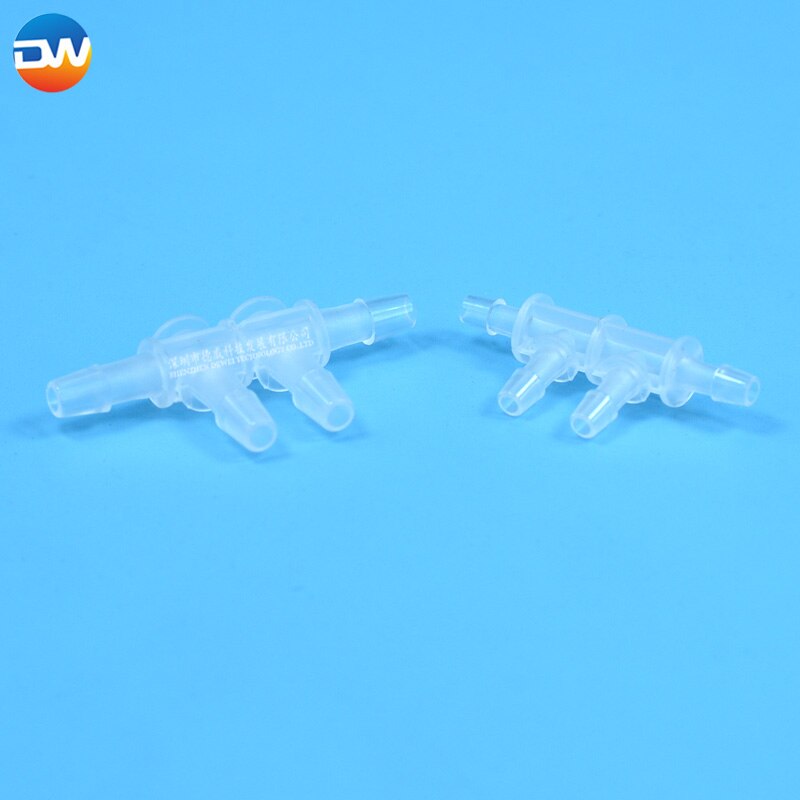 10 Pcs Inkjet Printers Spare Parts Ink Tube Connector Way Hose Ink Pipi Connector DTF Printer White Ink Circulation Connector: 2 ways for 6x4mm