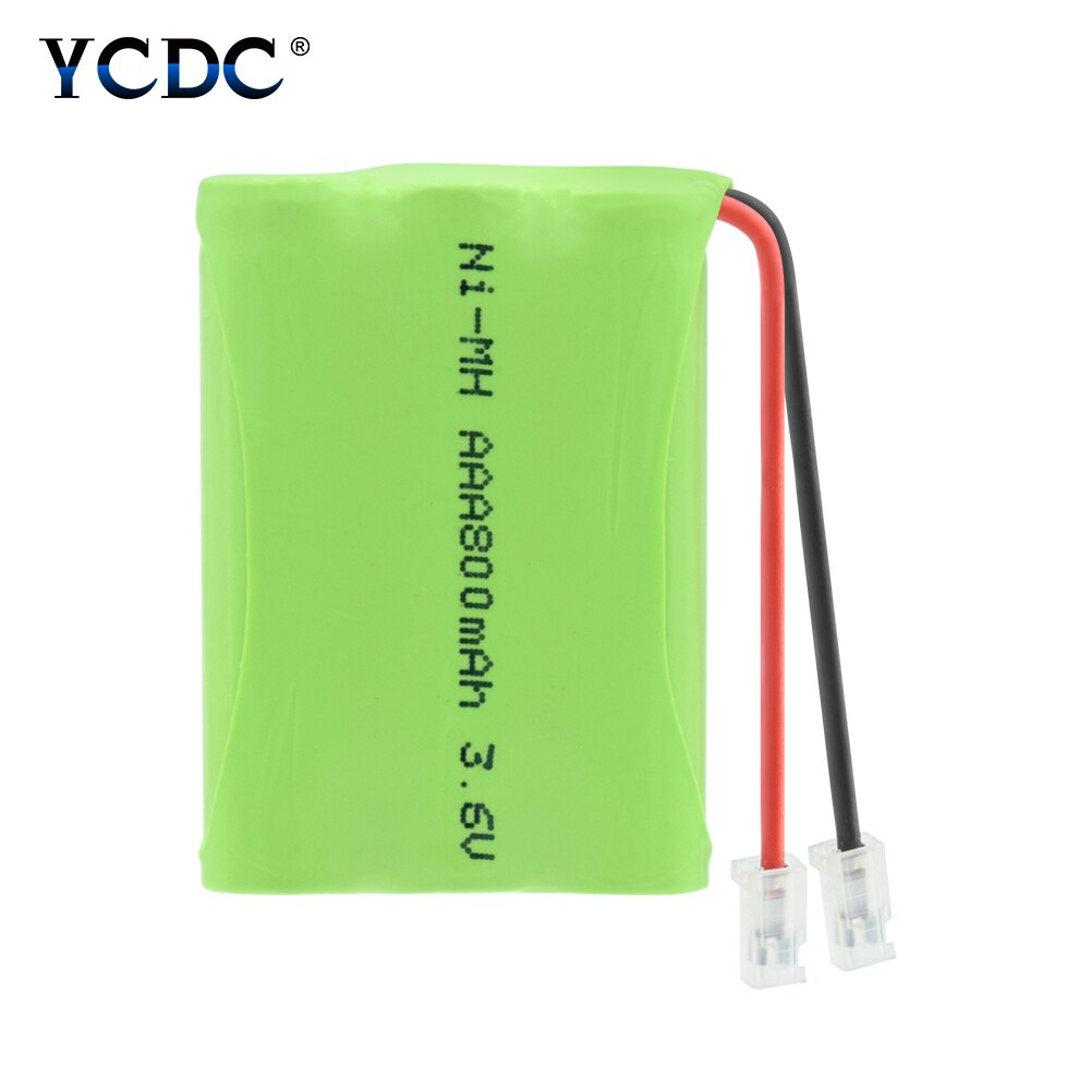 3.6V 800Mah 3 * Aaa Oplaadbare Ni-Mh Batterij Groep Universele Connector 800Mah Oplaadbare Ni-Mh Aaa 3.6V Batterij Packs