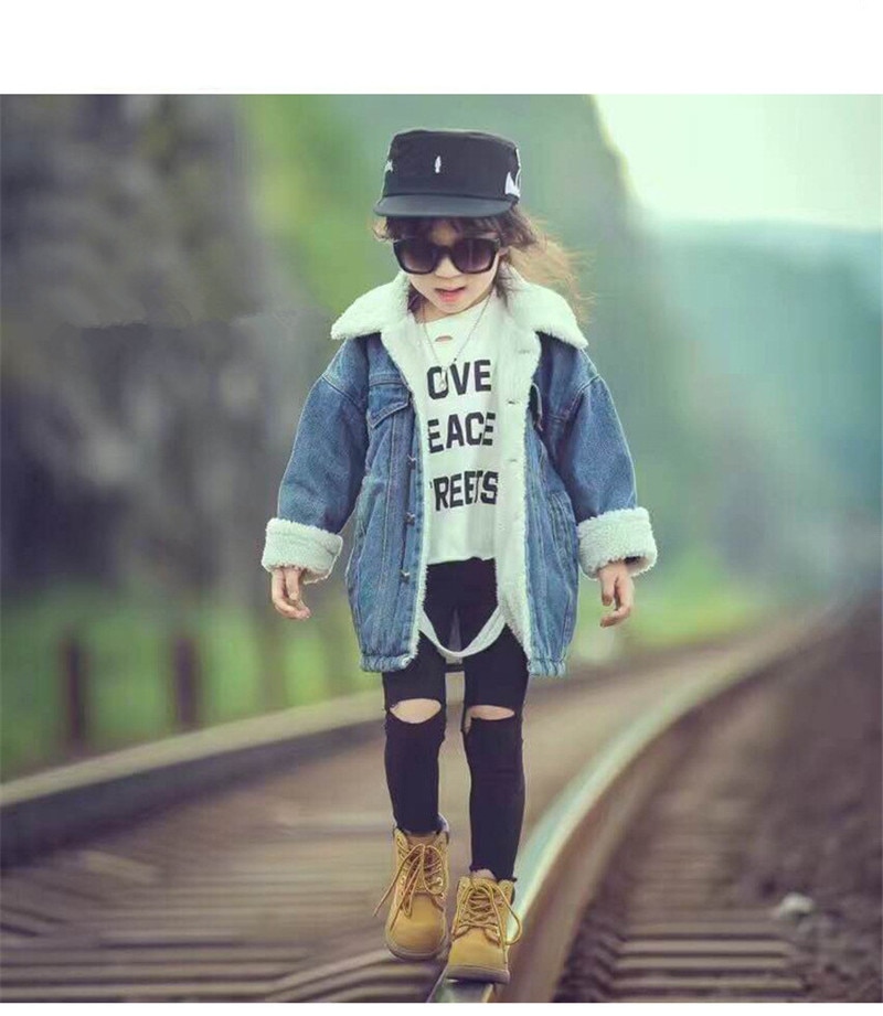 Acuryx Veste de Jeans pour Unisexe Bébé Manteaux Denim Garçons Fille Vestes à Manches Longues Décontractée Robes de Printemps, A-Bleu, 3-4 ans